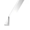 Cornière inégale aluminium laqué blanc 30 x 20 mm, 1 m