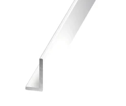 Cornière inégale aluminium laqué blanc 30 x 20 mm, 1 m