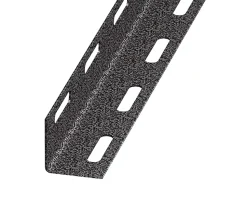 Cornière perforée acier laqué 38 x 38 mm, 2 m