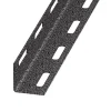 Cornière perforée acier laqué gris martelé 27x27mm,2 m