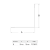 Cornière pour bardage et parement M50 Le Profileur Français noir mat 50x50x2300 mm
