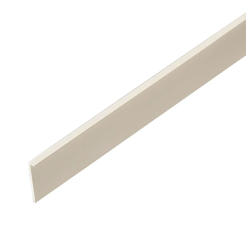 Cornière pvc blanc 5 x 25 mm L.2,4 m