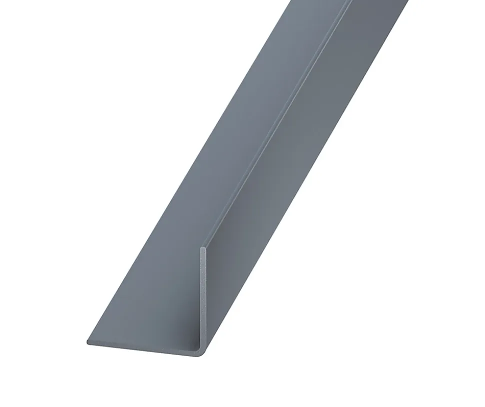 Cornière PVC gris titane 20 x 20 mm, 2 m