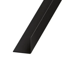 Cornière PVC noir brillant 20 x 20 mm, 1,3 m