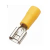 Cosse électrique femelle plate isolée 9,8 mm jaune (Lot de 20)
