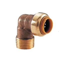 Coude 92 mâle à visser - Mâle : 15x21 Tube cuivre diam : ext. : 14