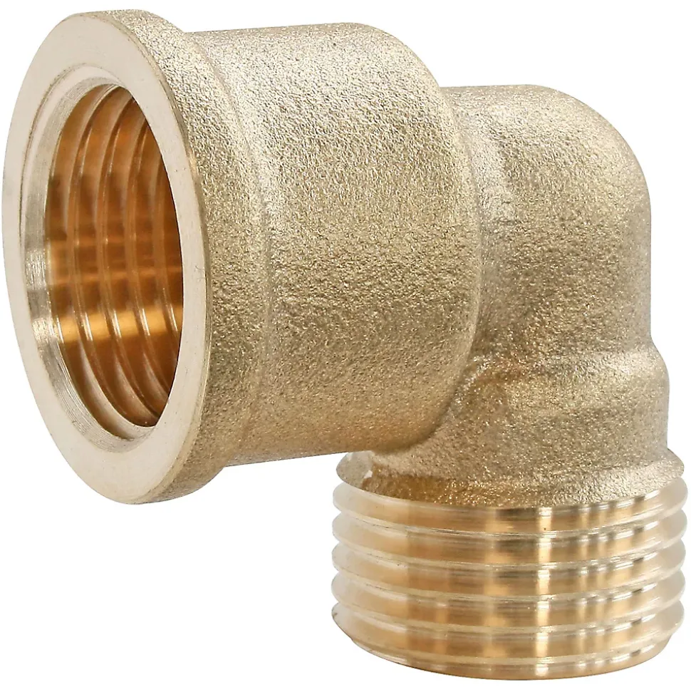 Coude laiton Mâle Femelle 12/17 (3/8"), lot de 2