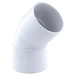 Coude pvc femelle femelle Fitt blanc 45° ø40 mm