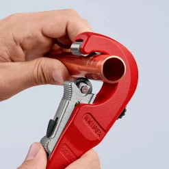 Coupe tube acier inoxydable Knipex Ø35 mm rouge et bleu