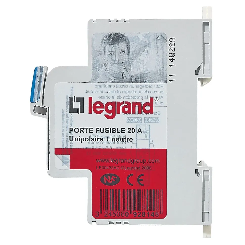 Coupe-circuit domestique unipolaire + neutre 20A Legrand