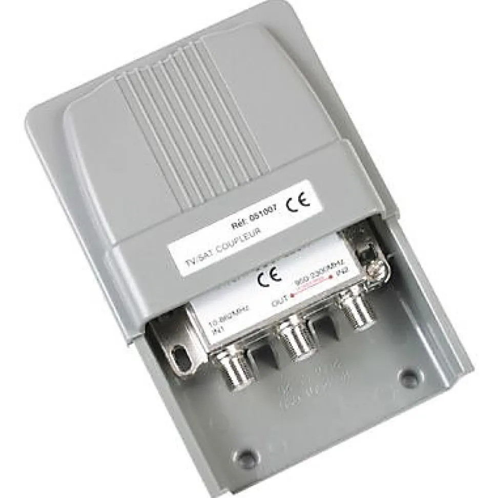 Coupleur TV/SAT blindé TNT Optex 2 entrées