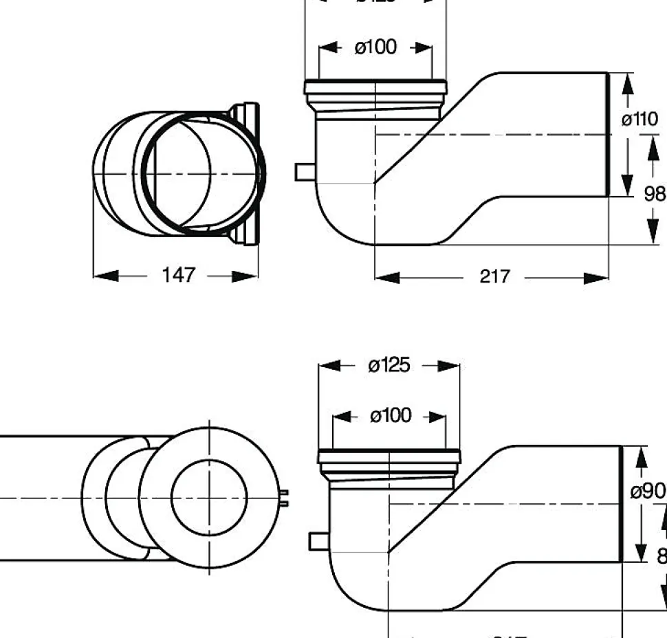 Courbe Technique Avec La Decharge A 90 Mm