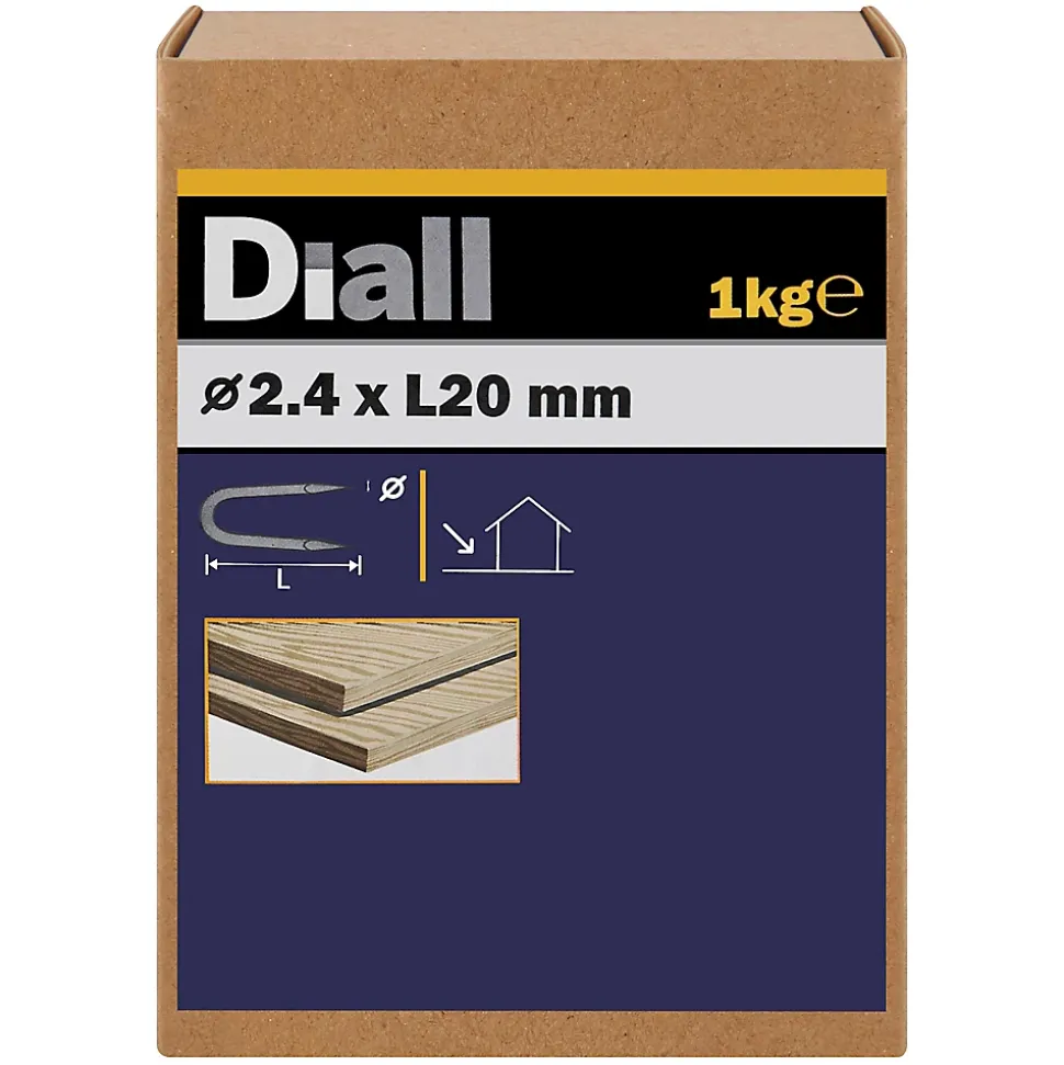 Crampillons en acier galvanisé 2,4x20 - 1kg