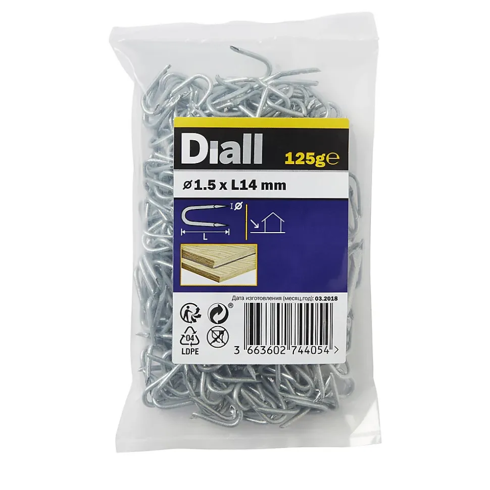 Crampillons en acier galvanisé 1,5x14 - 125g