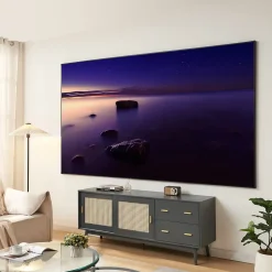 Écran de projection mural Väkhoga 120 pouces Full HD 4K 8K HDR gris en.casa