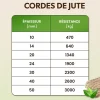 Creative Deco 5m Corde de Jute Epaisseur 50mm - Personnalisation Possible Tous les 5m - Corde Solide - Torsadé Fibres Naturelles