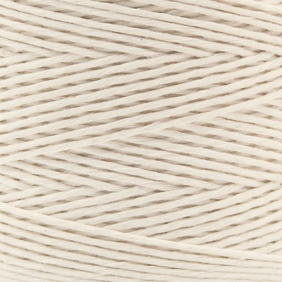 Creative Deco 3mm x 300m Corde Macramé Fil de Coton Beige - +/- 0,5 mm Épaisseur - Ficelle de 12 Plis - Cordelette Naturel