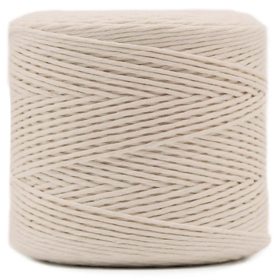 Creative Deco 3mm x 300m Corde Macramé Fil de Coton Beige - +/- 0,5 mm Épaisseur - Ficelle de 12 Plis - Cordelette Naturel