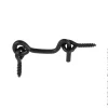Crochet de contrevent Ø5 L.120 mm + piton noir Afbat