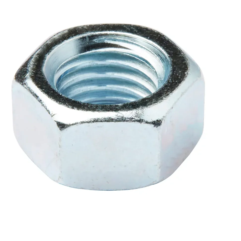 Écrous hexagonaux en acier zingué ø 18 - 10 pièces