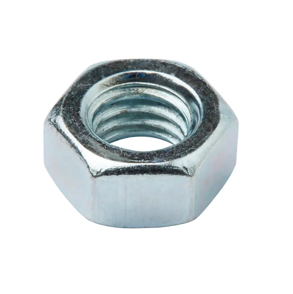 Écrous hexagonaux en acier zingué ø 8 - 200 pièces