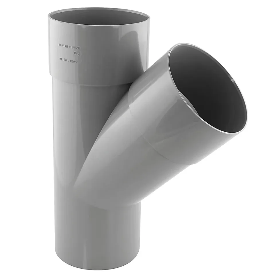 Culotte simple 45° mâle femelle ø 100 Fitt