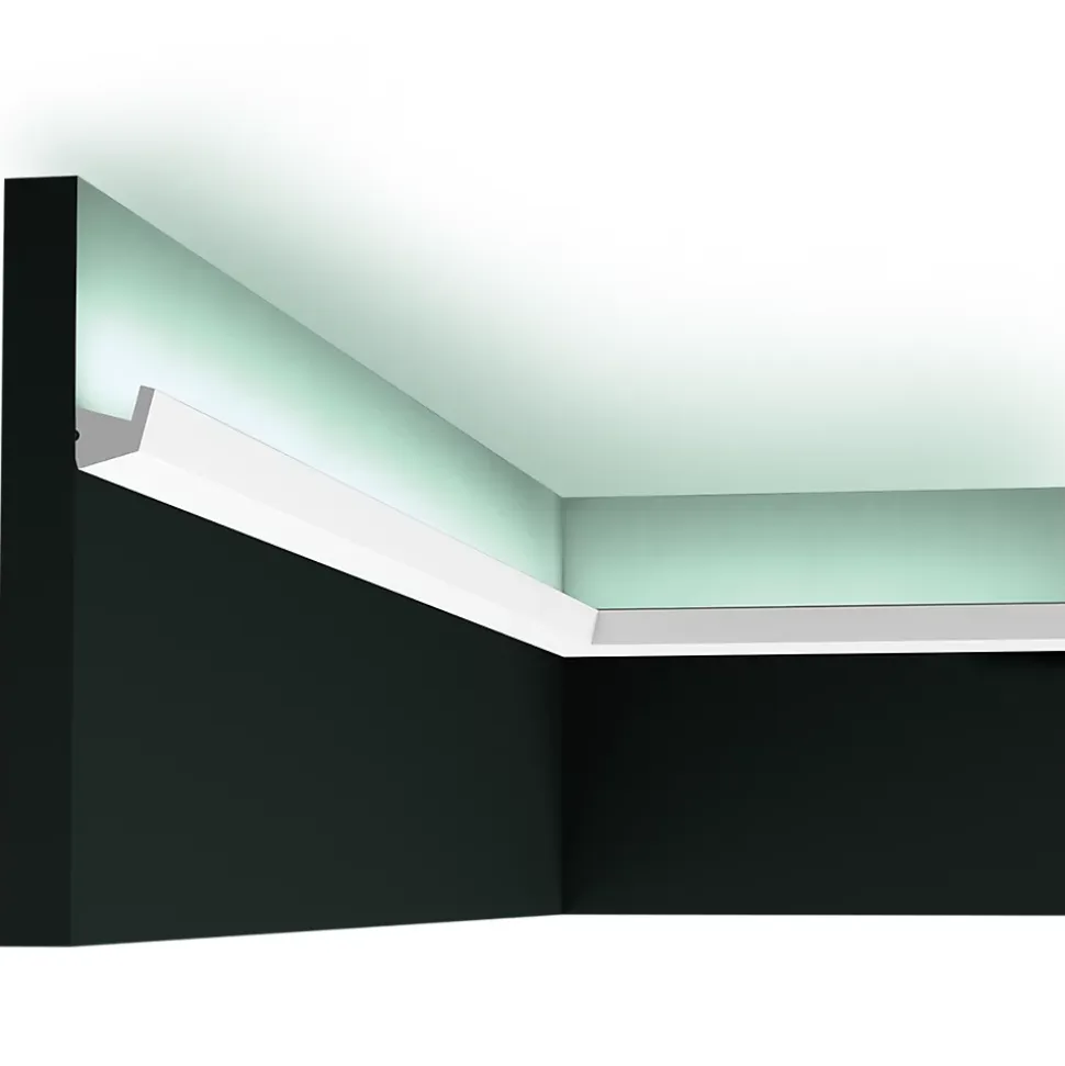 CX189 Corniche pour éclairage indirect Orac Decor - 2,7x2,7x200cm (h x p x L) - moulure décorative polymère A l'unité