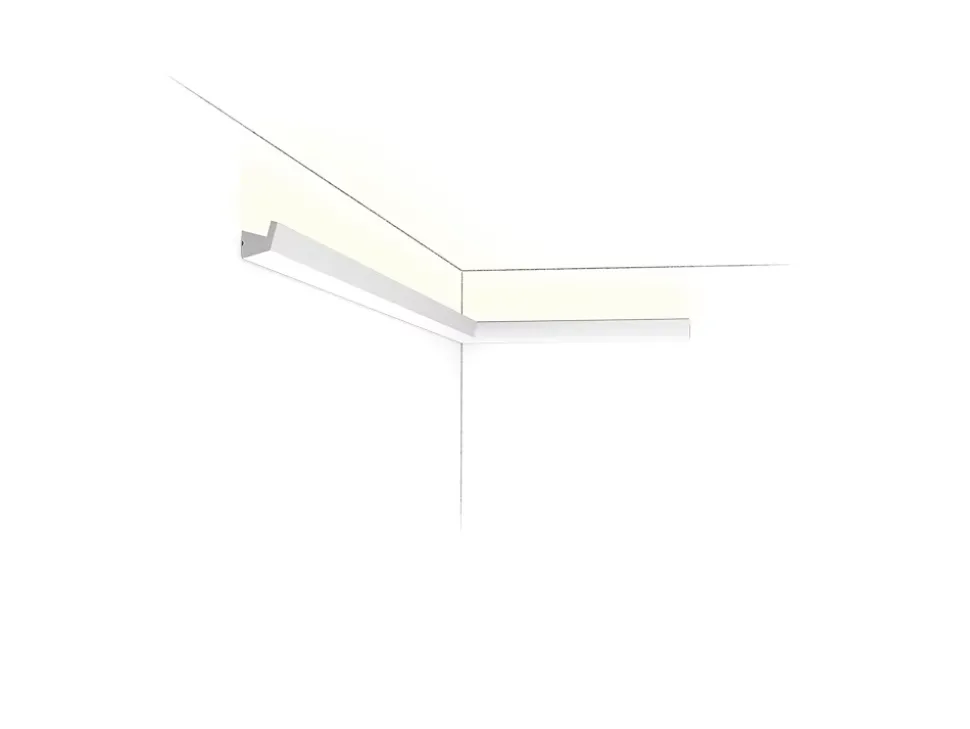 CX189 Corniche pour éclairage indirect Orac Decor - 2,7x2,7x200cm (h x p x L) - moulure décorative polymère A l'unité