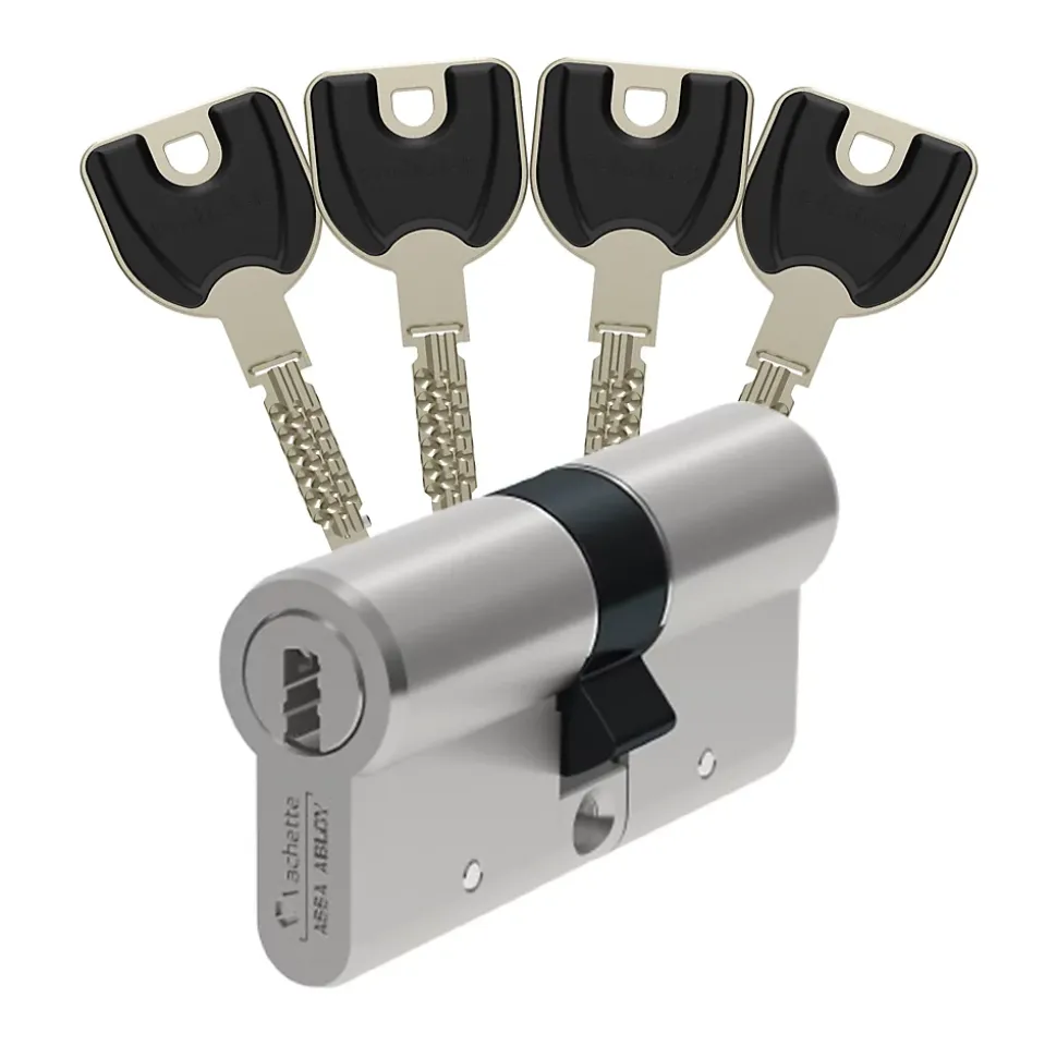 Cylindre 2 entrées nickel Vachette 42.5 X 42.5 mm