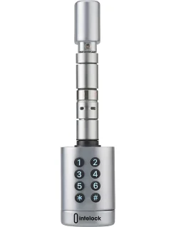 Cylindre connecté Intelock STUDY, taille ajustable, argent - INTELOCK