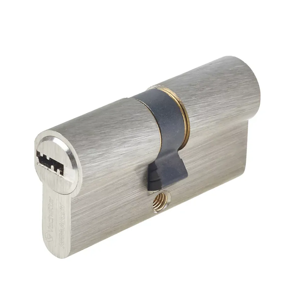 Cylindre de sécurité Vachette nickelé 30 x 30 mm