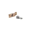 Cylindre de serrure à bouton 5G 45B x 35mm, laiton, anti-arrachement, 5 clés - SP