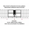Cylindre de serrure double entrée, 20x20mm, anti-arrachement, 3 clés, laiton - THIRARD