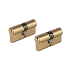 Cylindre laiton Smith & Locke 30 x 30 mm, lot de 2