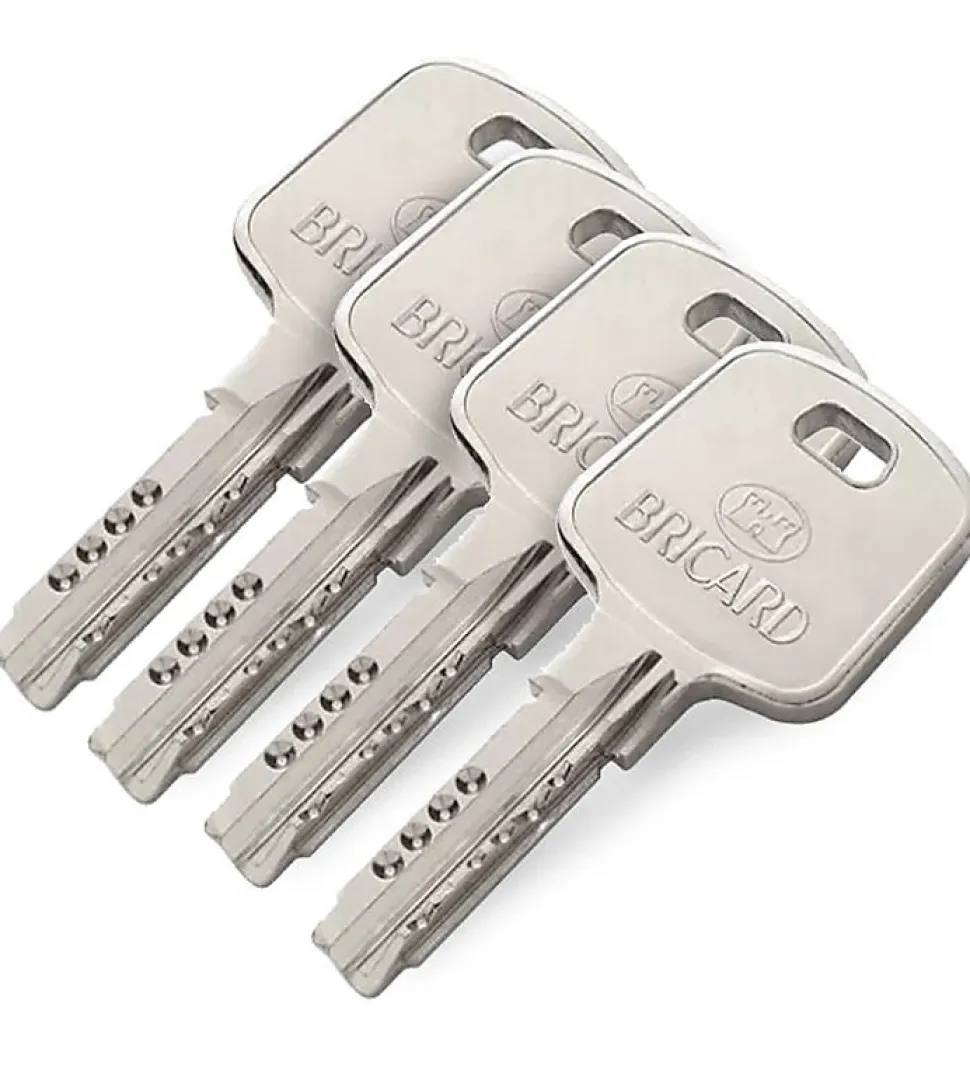 Cylindre serrure européen double entrée 30 x 40 mm debrayable 4 clés Serial S A2P 1 BRICARD