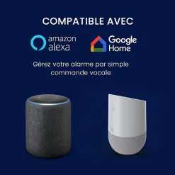 Daewoo - Pack Alarme Maison sans Fil Elite (Tranquillité+) - Centrale PA501Z - Kit XXL 20 Accessoires + 2 Caméras solaires Motoris
