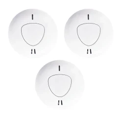 Daewoo - Pack de 3 détecteurs de fumée connectés WSD301 compatibles avec les alarmes Touch AM301, Touch XL AM302 et Vigilia
