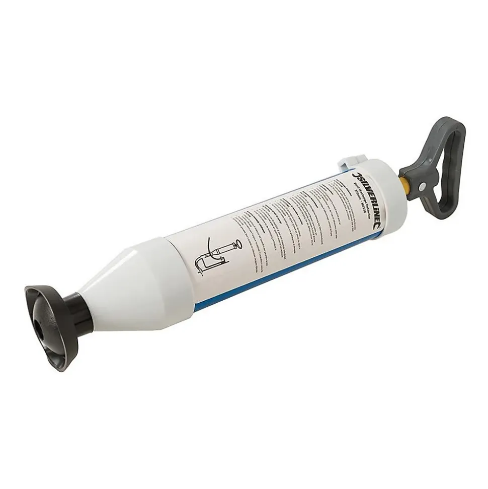 Déboucheur à Pompe 370 mm - Efficace pour Évacuer les Obstructions - Outil Pratique et Durable - Silverline