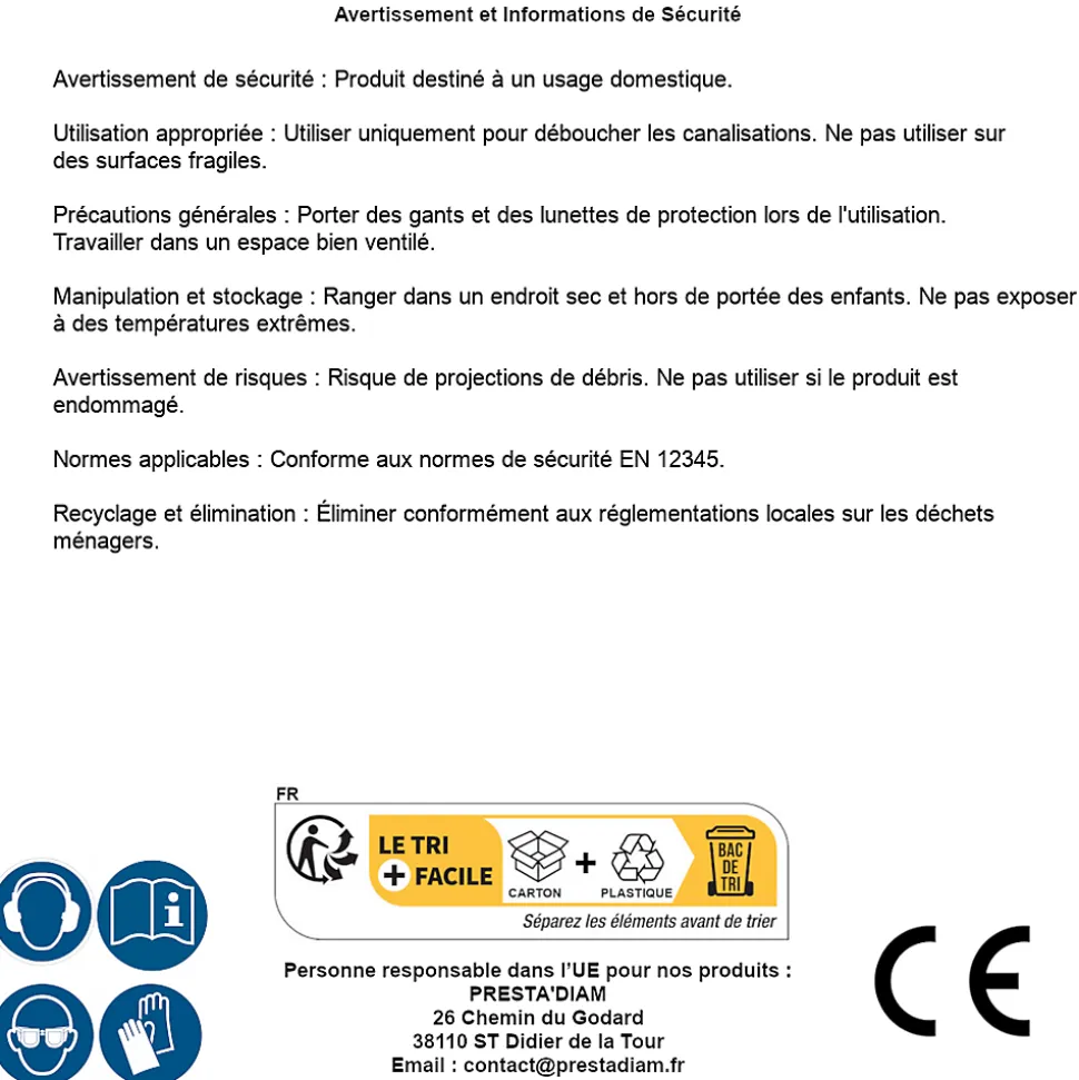 Déboucheur à Pompe 370 mm - Efficace pour Évacuer les Obstructions - Outil Pratique et Durable - Silverline