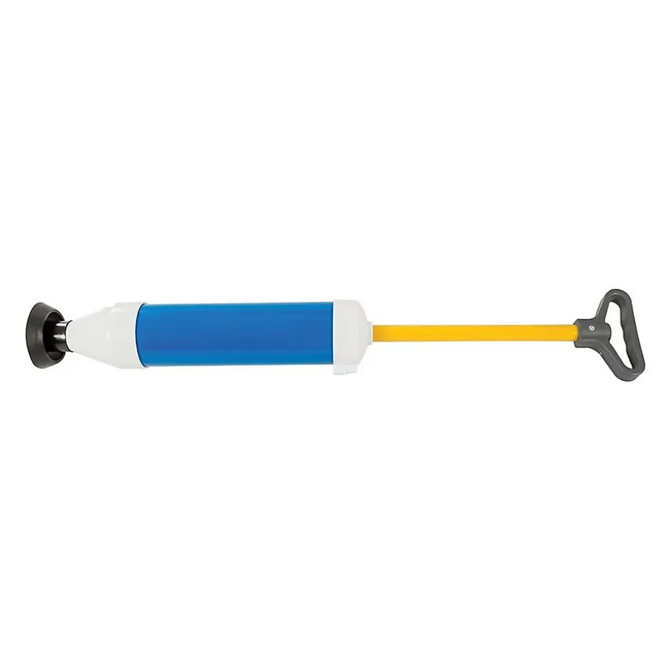 Déboucheur à Pompe 370 mm - Efficace pour Évacuer les Obstructions - Outil Pratique et Durable - Silverline