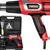 Décapeur thermique 2000W Pistolet à Air Chaud coffret avec 8 accessoires