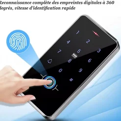 Digicode à codes et empreintes digital pour porte et portillon