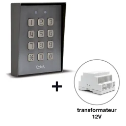 Digicode filaire pour mécanisme à contact sec - facile à programmer - Klavy 3 - Extel - 109115