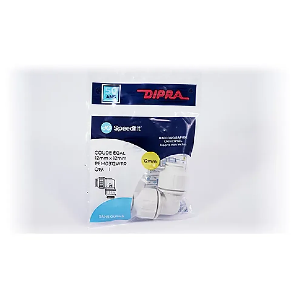 Dipra - Coude égal Speedfit diamètre 12