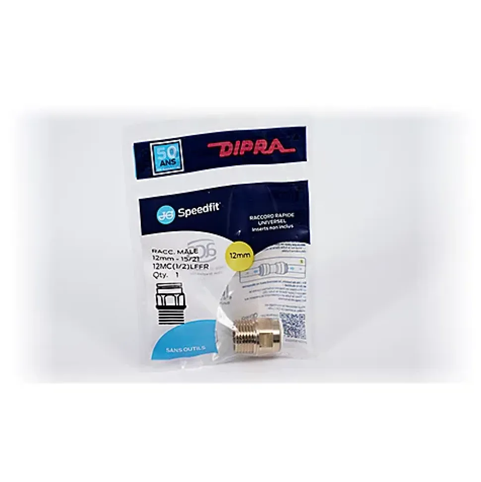 Dipra - Raccord mâle Speedfit diamètre 12 - M 15/21