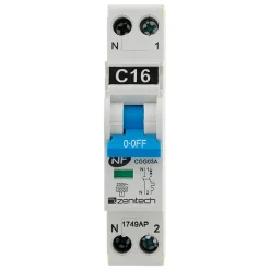 Disjoncteur 16A PH/N - NF - Zenitech