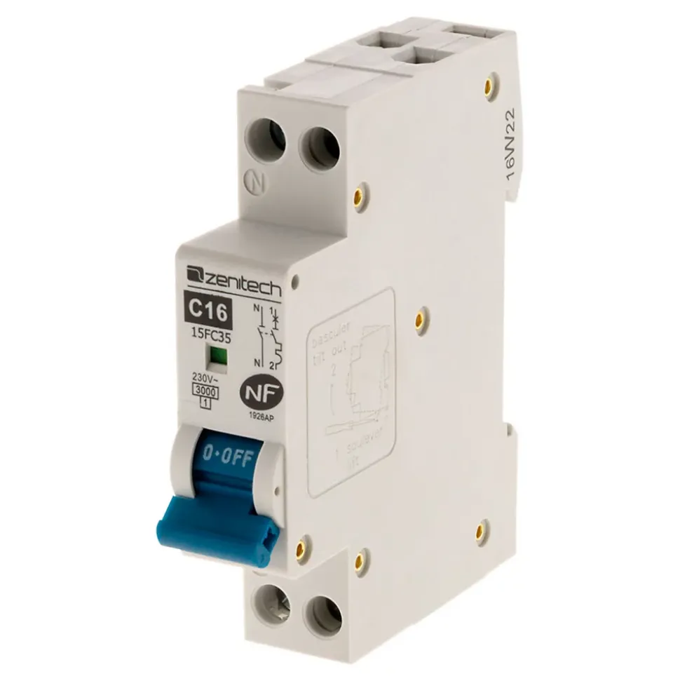 Disjoncteur 16A PH/N - NF - Zenitech