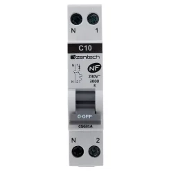 Disjoncteur 10A PH/N - NF - Zenitech