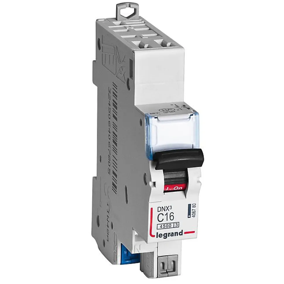 Disjoncteur auto / auto DNX3 4500 - départ - 4,5 kA - courbe C - 20 A - Legrand
