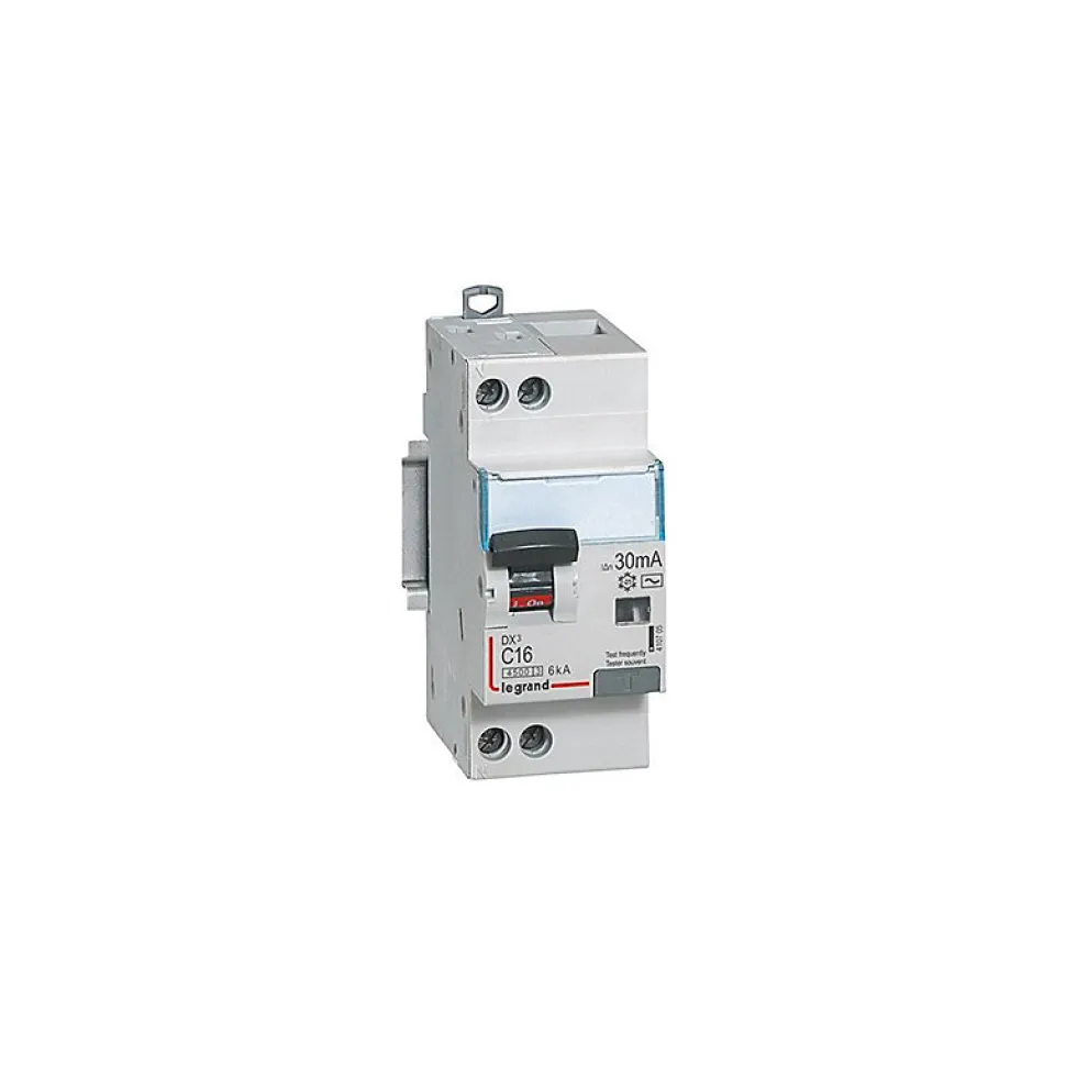 Disjoncteur différentiel DX3 4500 - Vis/vis - 16A - Type F - 6kA - 30mA
